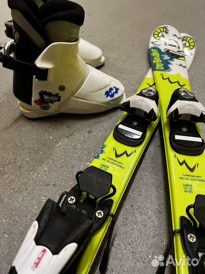 Горные лыжи детские 90 комплект