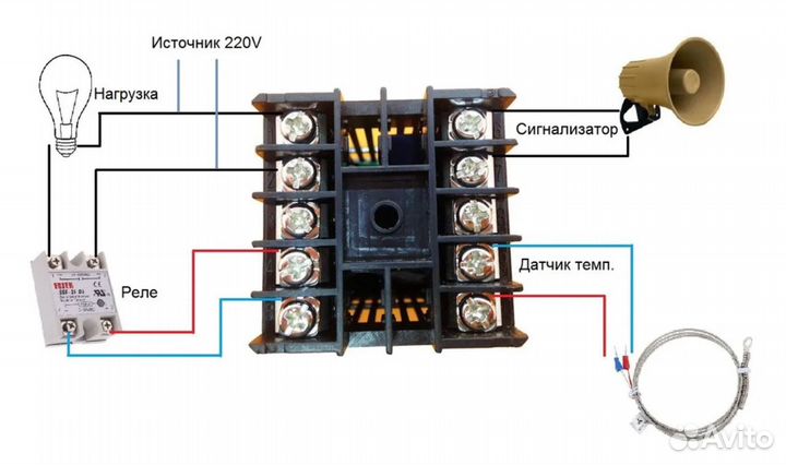PID регулятор REX-C100 FK07-V*AN пид регулятор