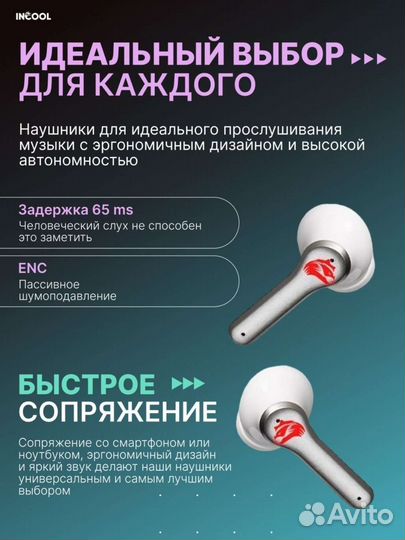 Беспроводные наушники TWS с микрофоном