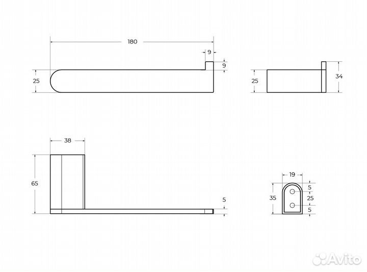 Cezares stylus-PH-01 Держатель туалетно