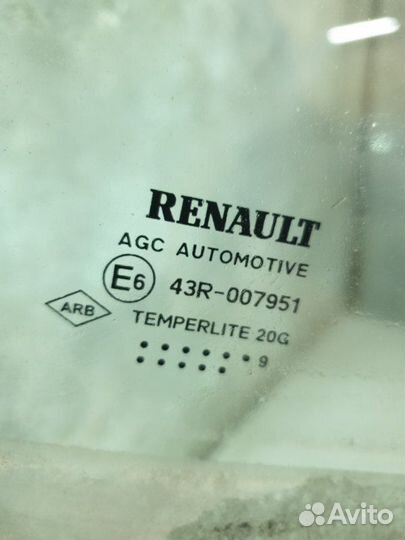 Стекло двери переднее правое Renault Kaptur