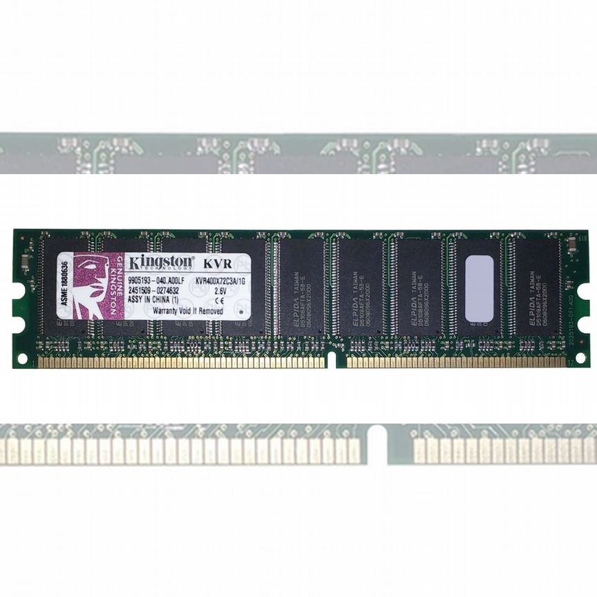 [KVR400X72C3A/1G] Оперативная Память Kingston 1gb Kvr400x72c3a/1g