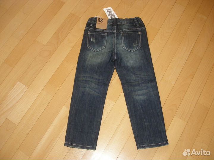 Новый супер-комплект Shirt Newbie и джинсы 98, 104