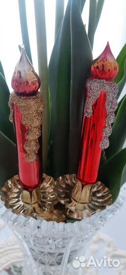 Елочные игрушки свечи Inge glas