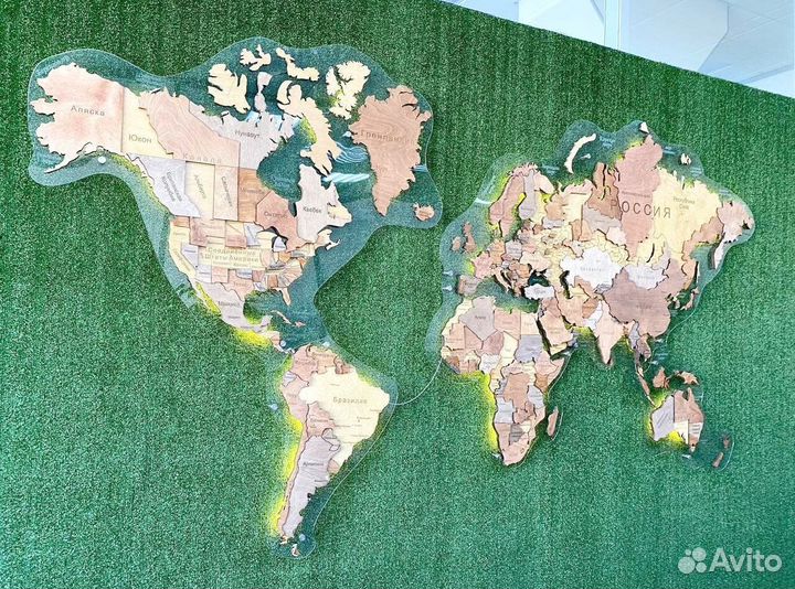 Карта России с подсветкой