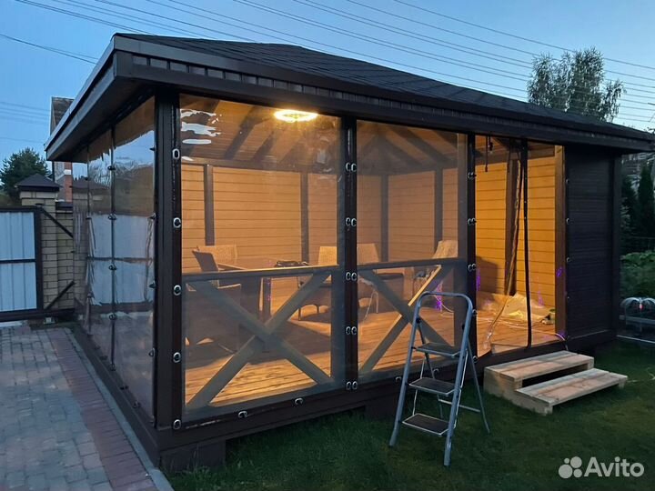 Мягкие окна из пвх пленки под ключ