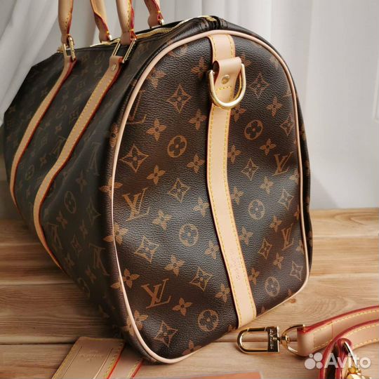 Дорожная сумка Louis vuitton коричневая