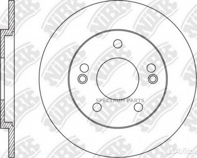 Nibk RN1556 Диск тормозной NiBK RN1556 (2шт/упак.)