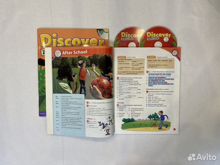 Discover English 2 / комплект (SB,WB,CD) новые