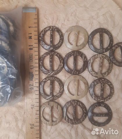 Пряжк кокосовая и металическая