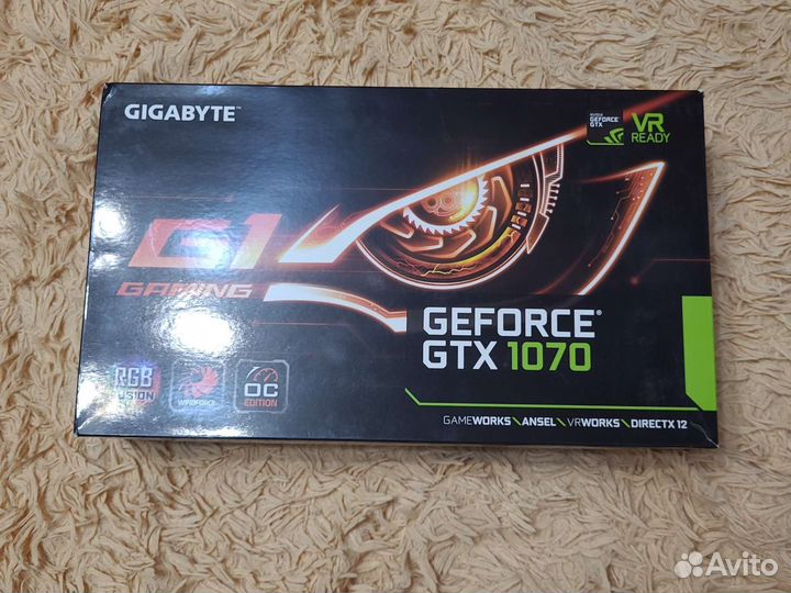 Видеокарта Gigabyte gtx 1070 G1 Gaming