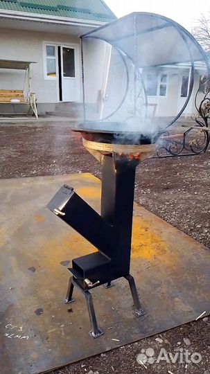 Походная печь ракета