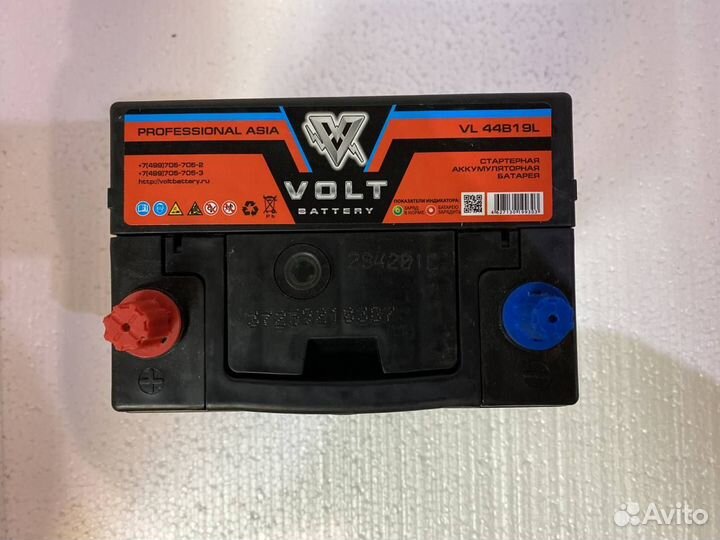 Аккумулятор Volt 44B19R 42ач Матиз
