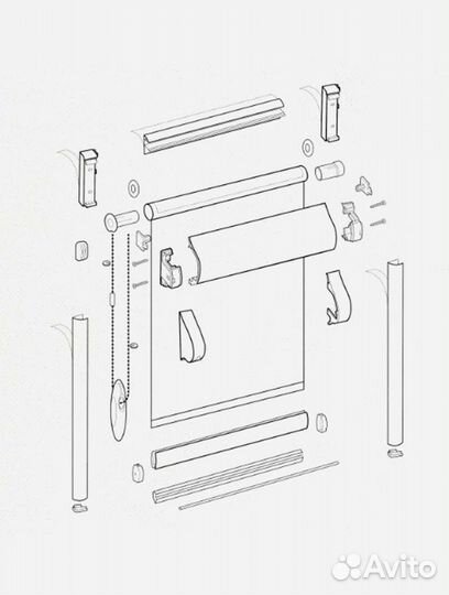 Рулонные жалюзи Уни-2 Шёлк темно-бежевый