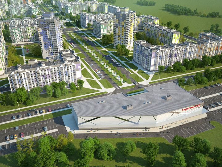 2-к. квартира, 67,4 м², 5/19 эт.