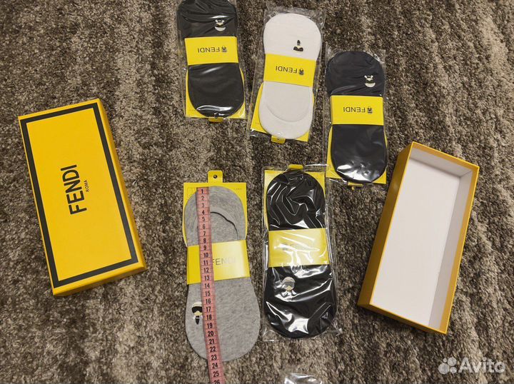 Носки следки набор Fendi 5шт