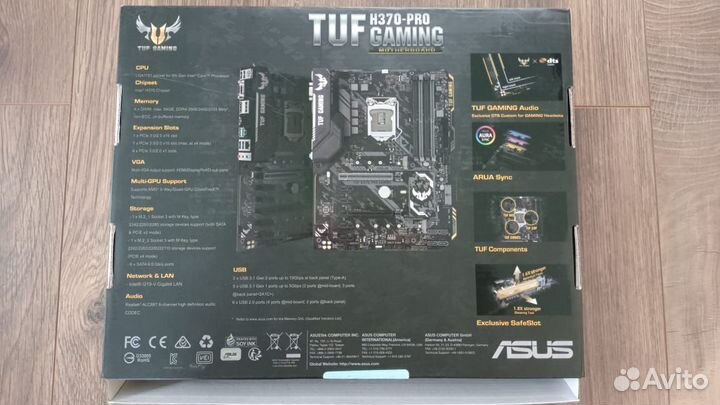 Материнская плата Asus TUF H370-Pro Gaming