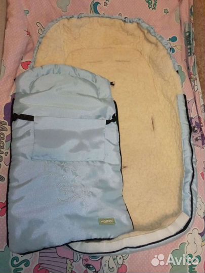 Конверт в коляску на овчине