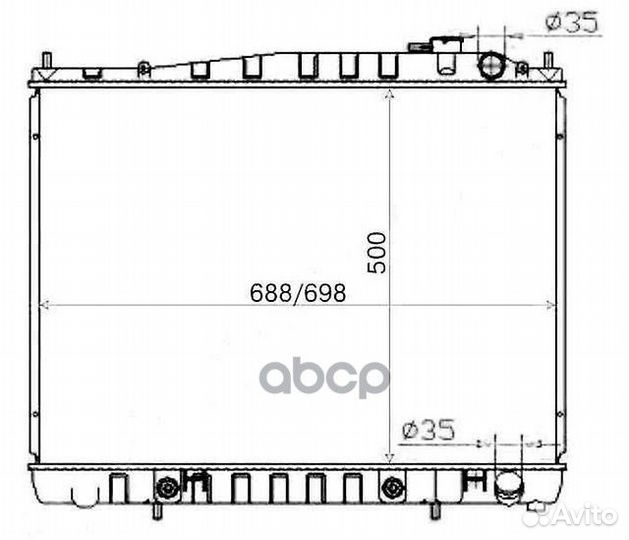 Радиатор NS-R50-1226 NS-R50-1226 autoleader