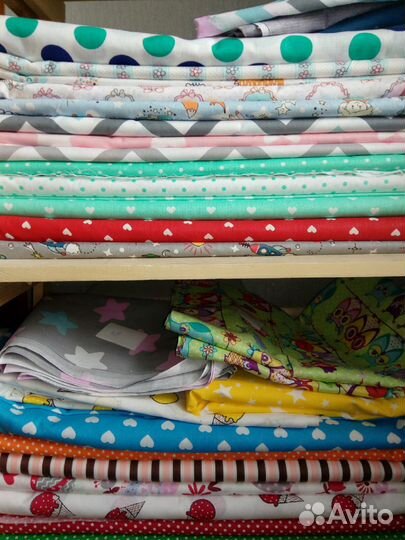 Остатки бязи, поплина, ширина 150см