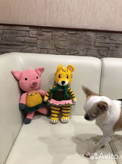 Вязаные игрушки ручной работы новые