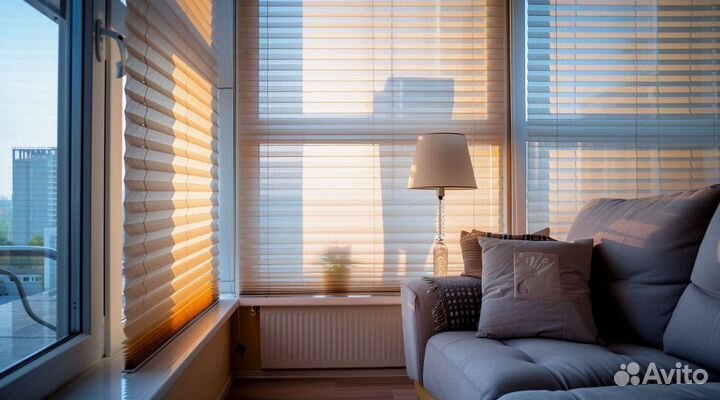 Шторы плиссе для офиса