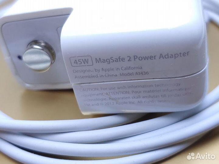 Оригинал Блок питания Apple MagSafe 2 45W Delta