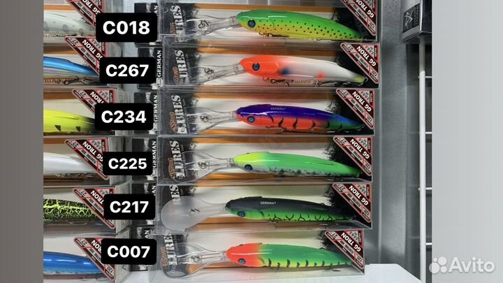 Воблеры German GG Tron 120F до 8 м