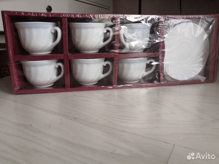 Сервис 12 предметов, опаловое жаропрочное стекло