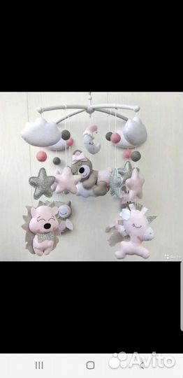 Мобиль на кроватку новый