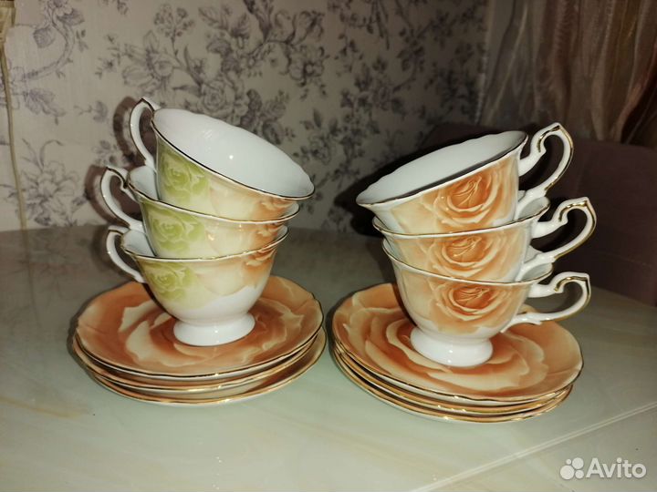 Набор чайной посуды новый