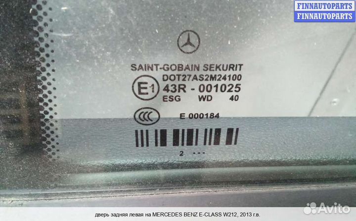 Дверь зад/лево Mercedes-Benz E (W212), 2013 2.2 Дизель