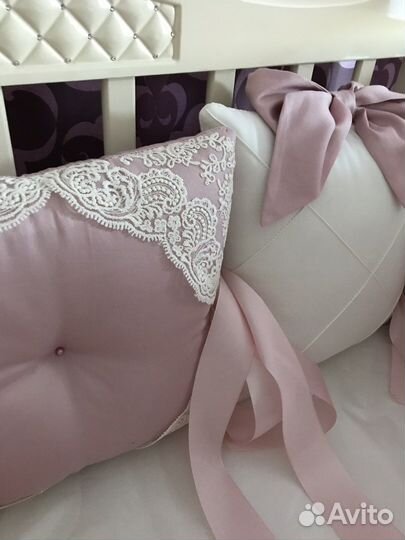 Бортики и балдахин в кроватку