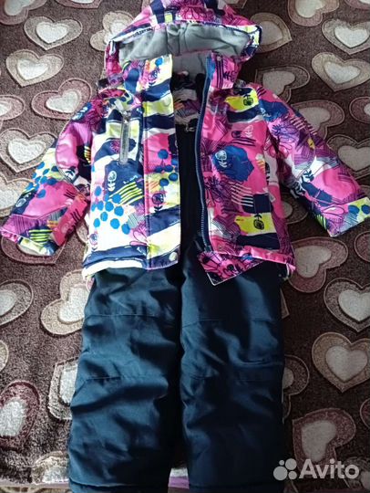 Зимний костюм для девочки 86 размер