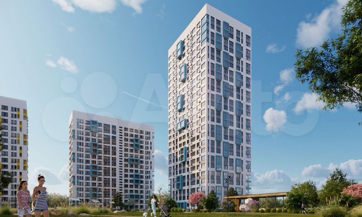 2-к. квартира, 66 м², 6/25 эт.