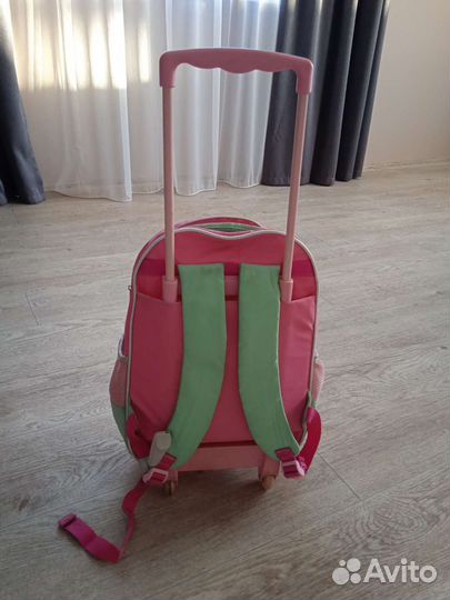 Рюкзак портфель для девочки на колёсиках