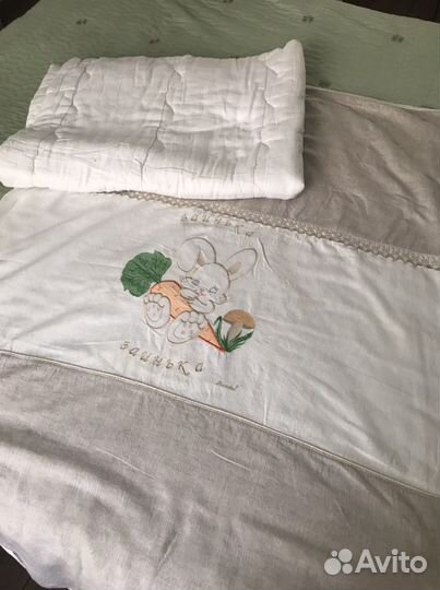 Пододеяльник детский лён и одеяло