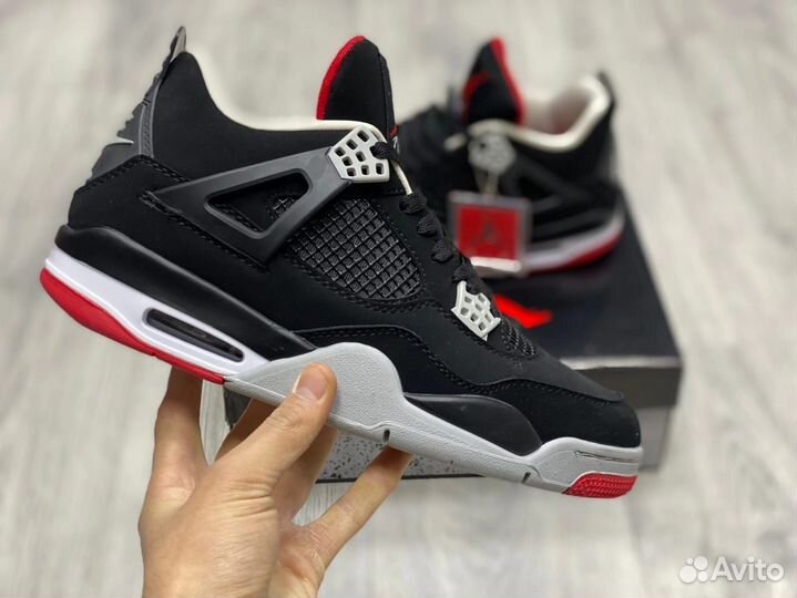 Кроссовки Nike air Jordan 4 Black cat