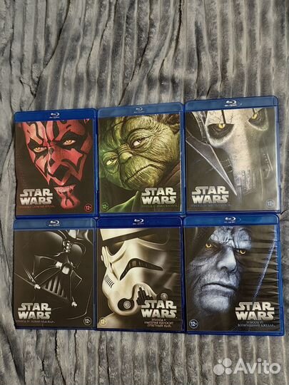 Лицензия Звездные войны 1-6 blu Ray