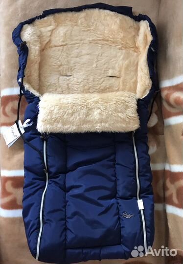 Зимний конверт Esspеrо Lukаs в коляску на овчине