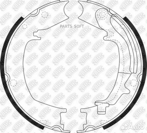 Nibk FN0644 Колодки тормозные барабанные
