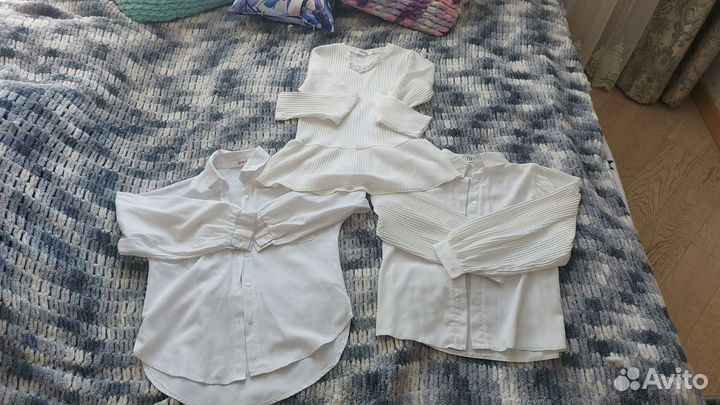 Рубашка белая школьная для девочки