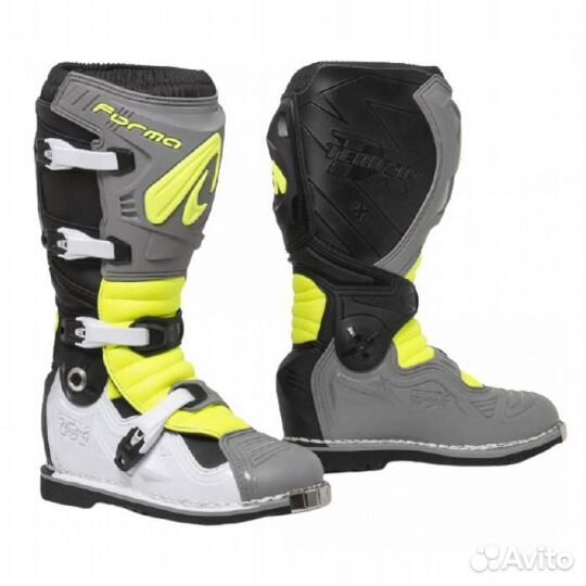 Мотоботы Forma Terrain-Evolution-TX Grey-yellow
