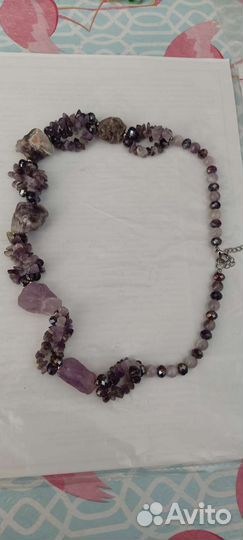 Колье из аметиста