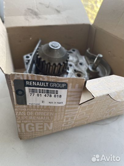 Водяной насос помпа Renault symbol Logan
