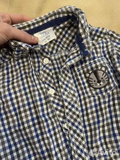 Рубашка на мальчика 80 86 1год 1,5 года