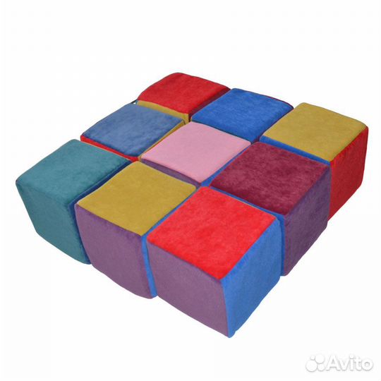 Мягкие разноцветные игровые кубики для малышей