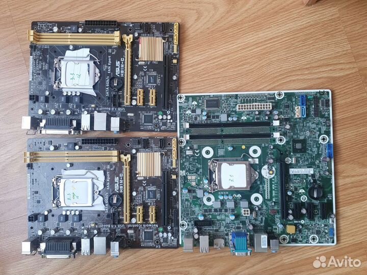 9 Материнских плат на запчасти