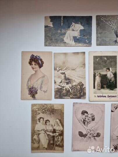 Старинные открытки, открытое письмо, Франция