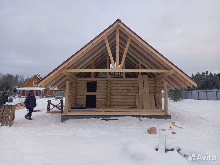 Изготовление срубов бань, домов